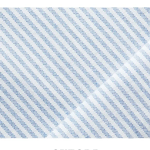 POLO RALPH LAUREN CLASSIC FIT BLUE/WHITE STRIPED COTTON OXFORD BUTTON DOWN SHIRT